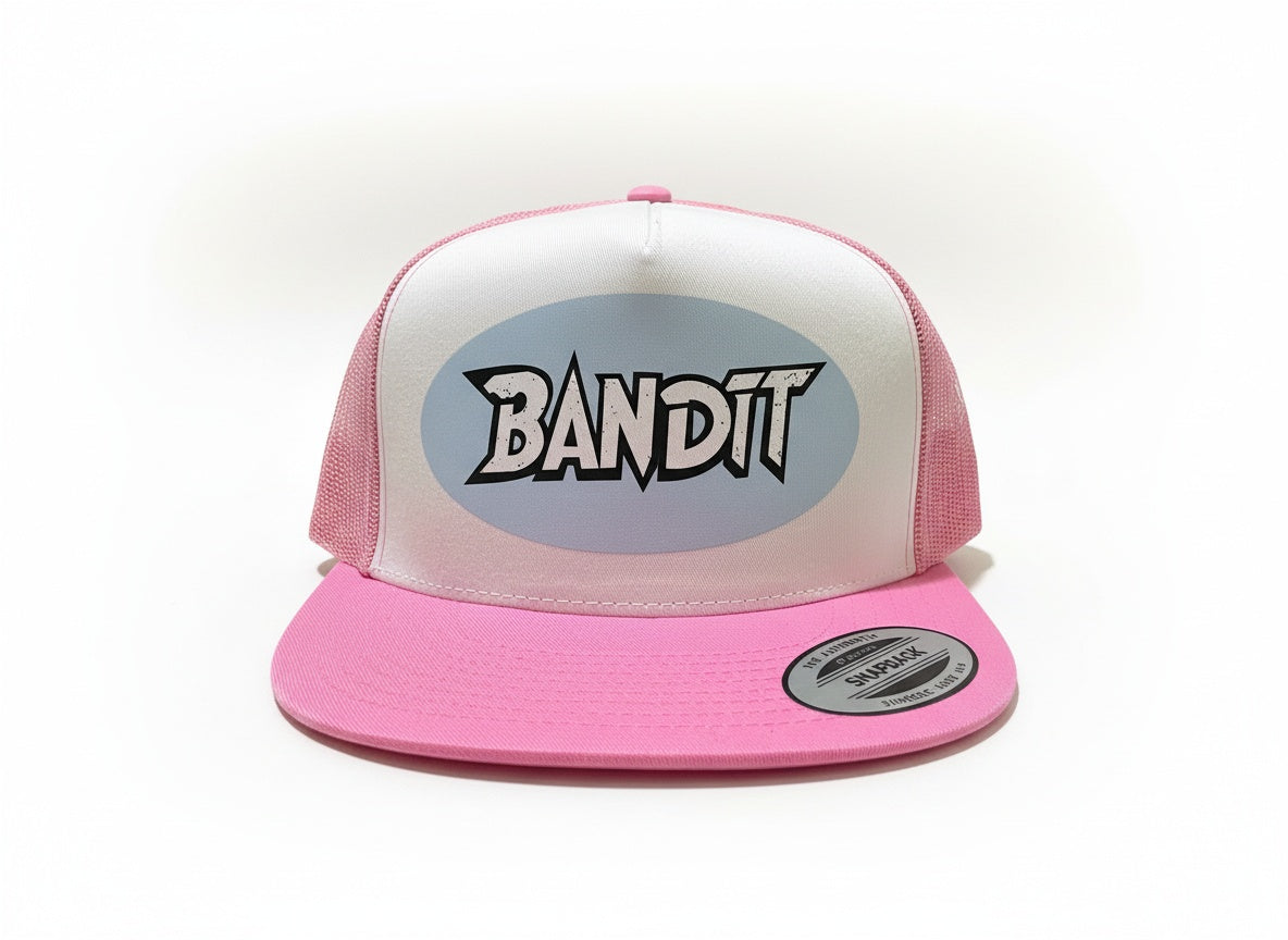 pink and blue crosses hat