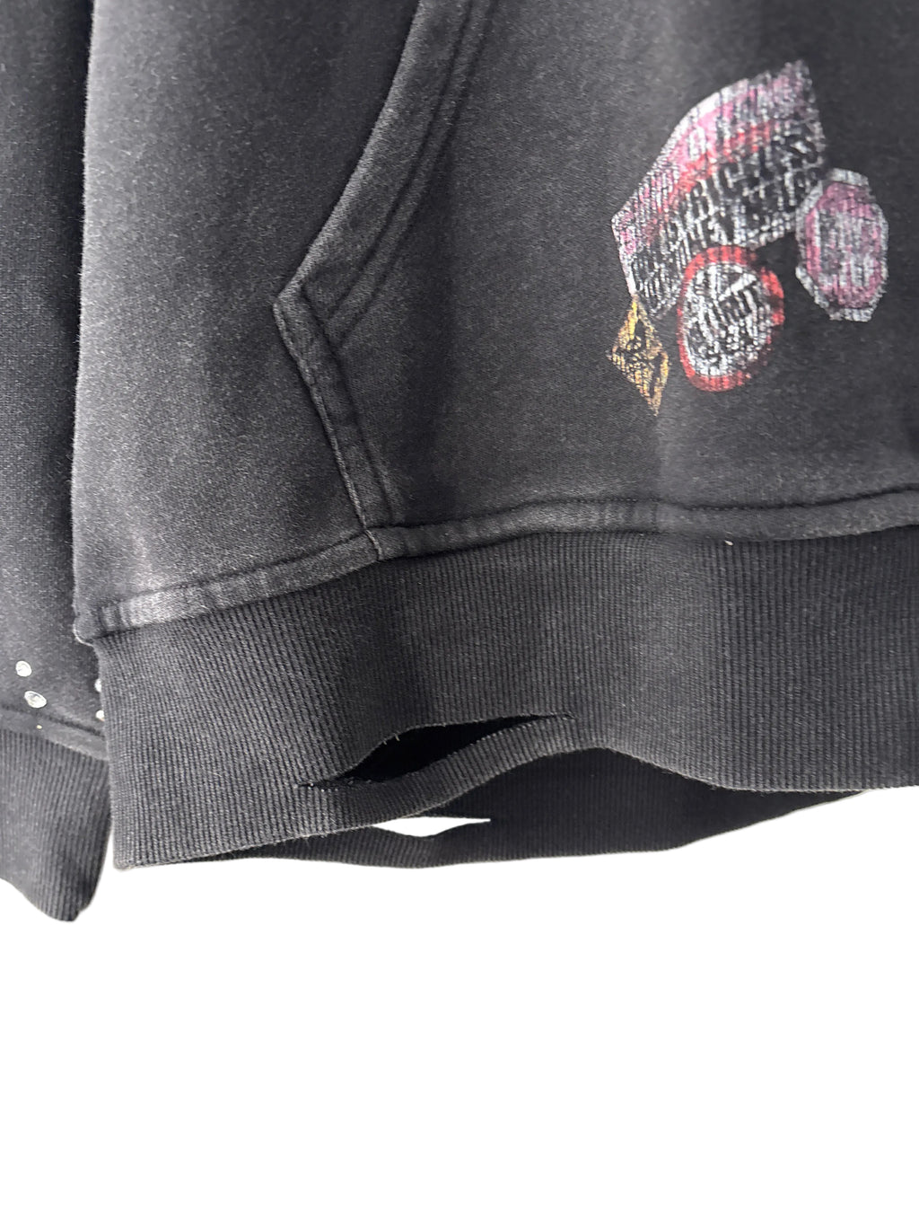 Cartoon black hoodie