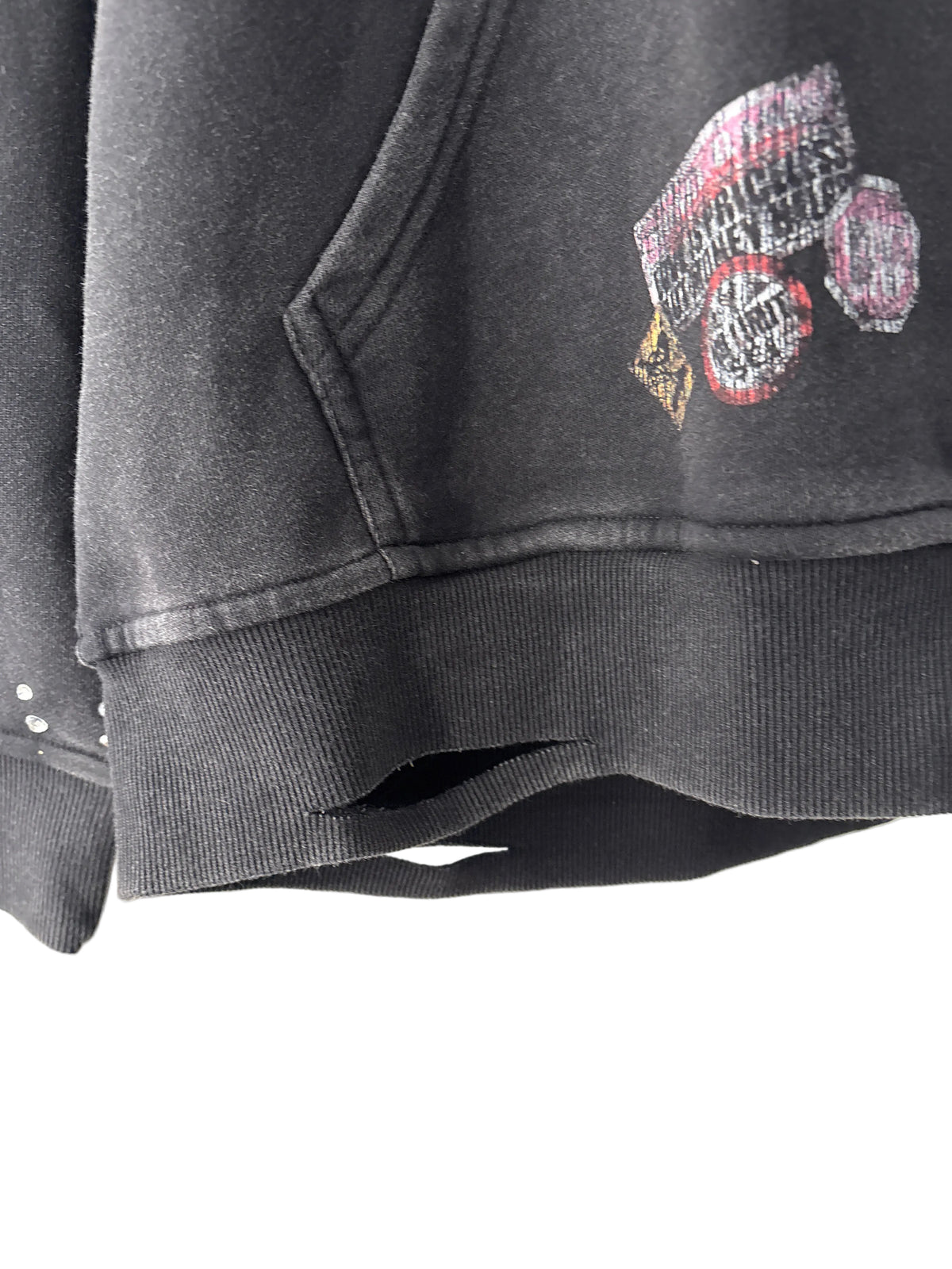 Cartoon black hoodie