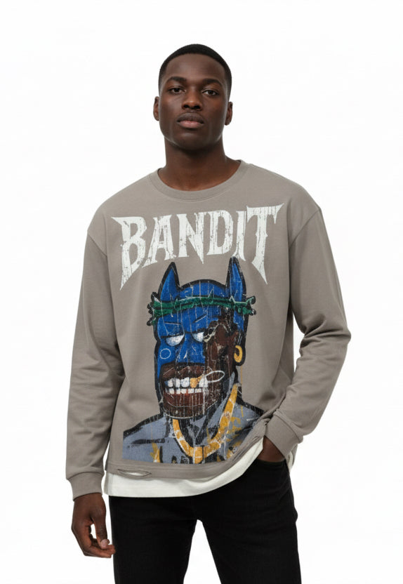 mask men long t-shirt